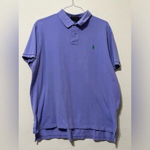 Polo by Ralph Lauren men XXL Large custom fit light purple soft cotton polo.